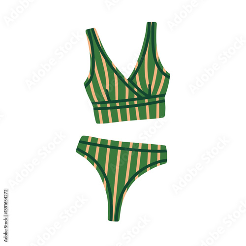 Underwear, lingerie. Bra and panties, bikini. Two-piece swimwear with bralett...