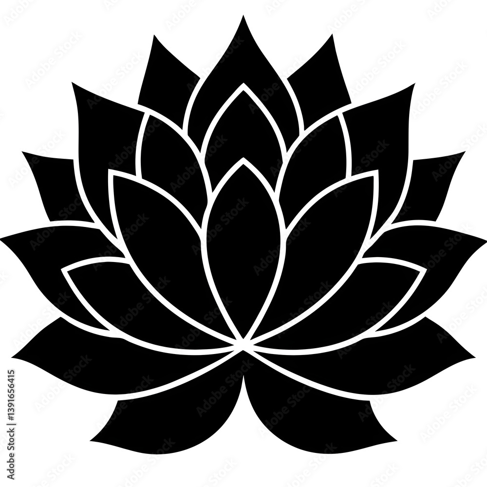 Fototapeta premium lotus flower vector