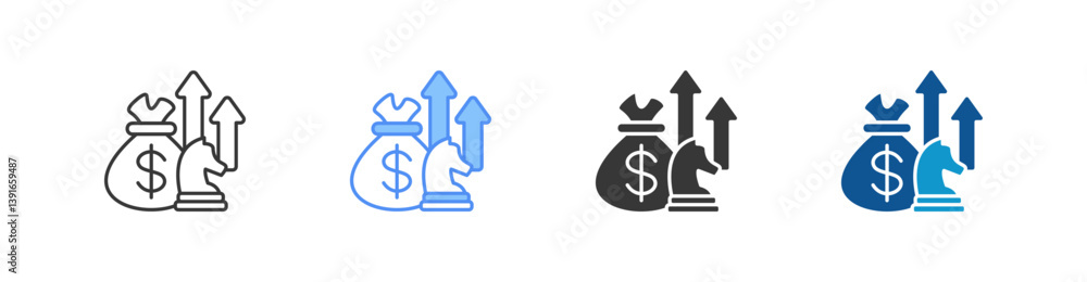 Growth Multistyle Icon Sheet Growth Multistyle Icon Sheet