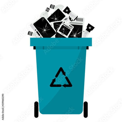 E Waste Trash Bin