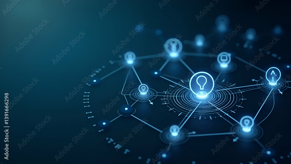 Innovative AI driven automation systems streamline operations optimize resource allocation and advance digital transformation for global businesses and technology sectors in Photo Stock Concept and Innovative AI driven automation systems streamline operations optimize resource allocation and advance digital transformation for global businesses and technology sectors in Photo Stock Concept and