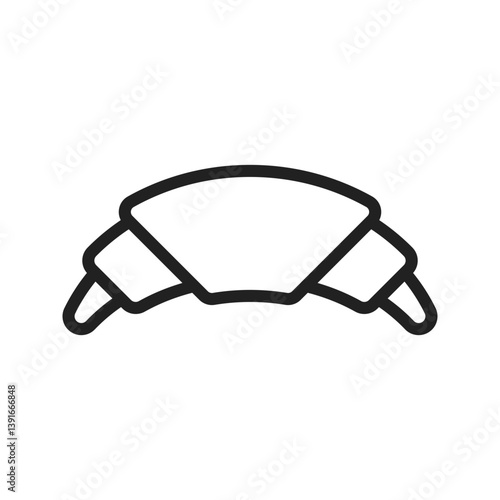 Crossiant II icon vector image. Suitable for mobile apps, web apps and print media.