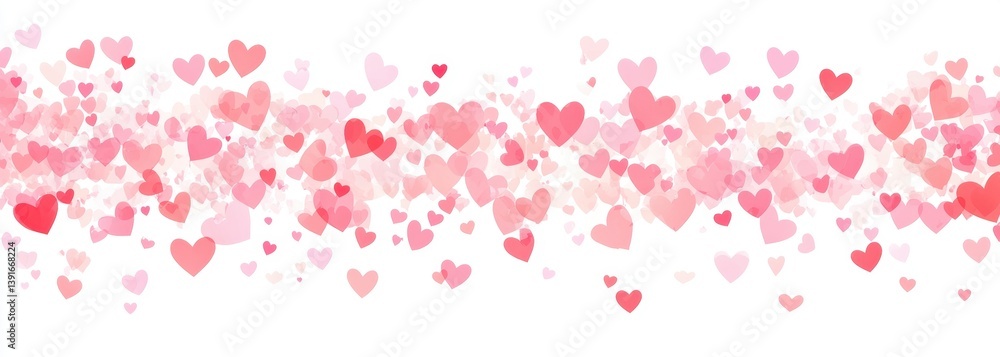 Heart confetti background (2)