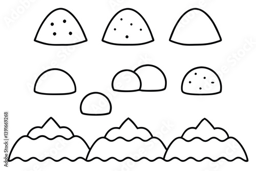 Loam Line Art Detailed Illustration for Creative Artistic Design  
