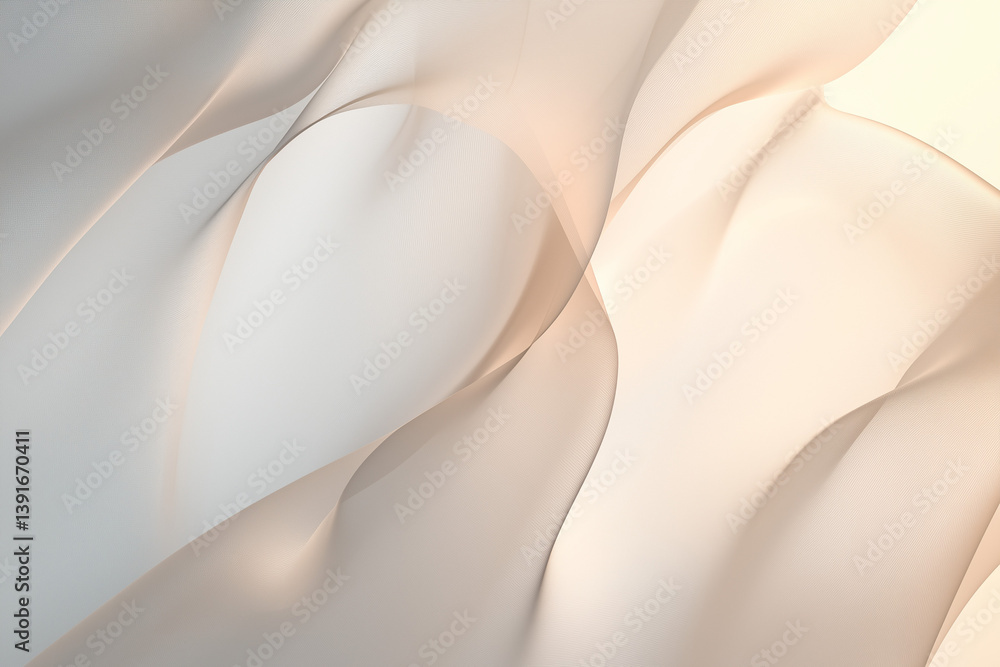 Soft Beige Abstract Waves with Gentle Light Effects Soft Beige Abstract Waves with Gentle Light Effects