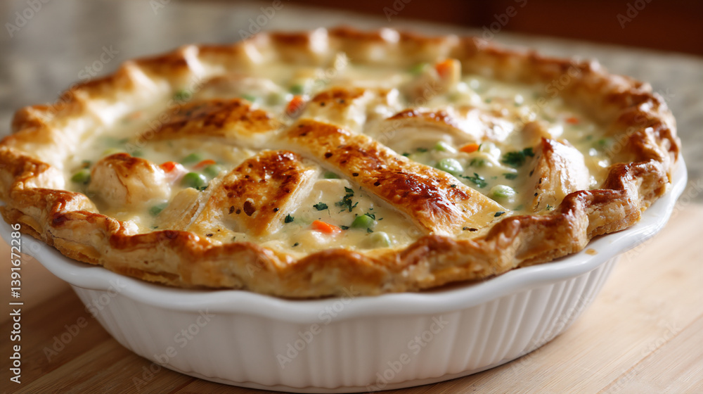 warm chicken pot pie, p: a warm and comforting chicken pot pie, warm chicken pot pie, p: a warm and comforting chicken pot pie,