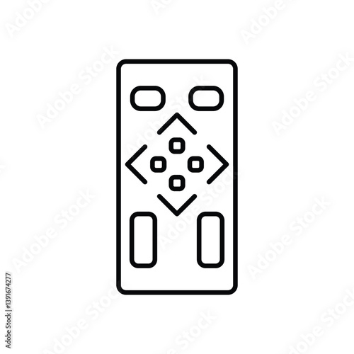 REMOTE CONTROL vector icon stock illustration