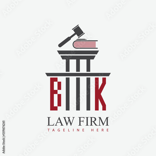 modern law firm justice logo design vector graphic template.	