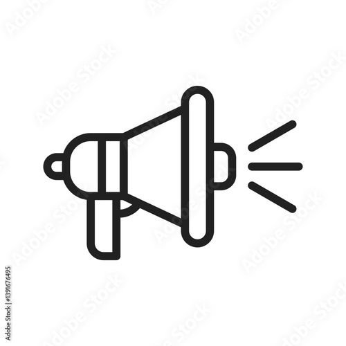 Announcement icon vector image. Suitable for mobile apps, web apps and print media.