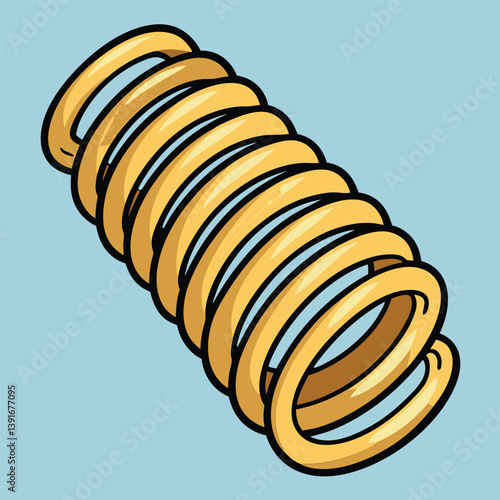 Metal Spring. Coiled Spring Design for Mechanical Applications