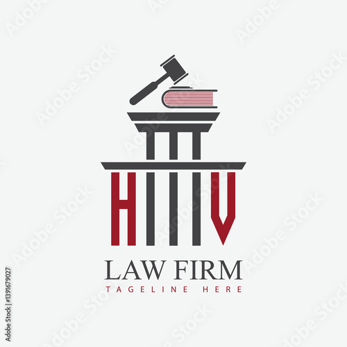 modern law firm justice logo design vector graphic template.	