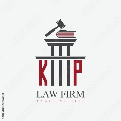 modern law firm justice logo design vector graphic template.	