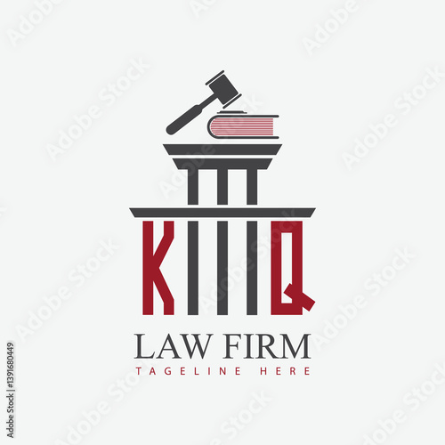 modern law firm justice logo design vector graphic template.	