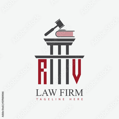 modern law firm justice logo design vector graphic template.	