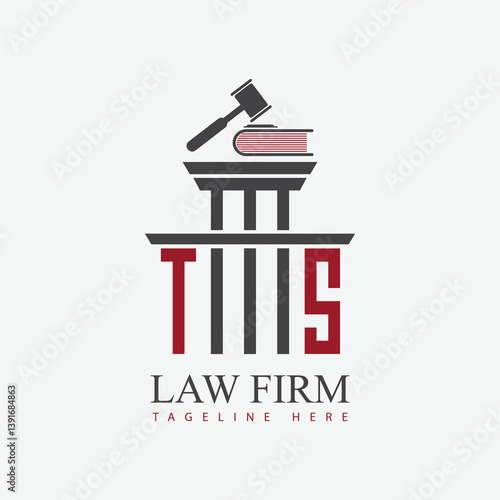 modern law firm justice logo design vector graphic template.	