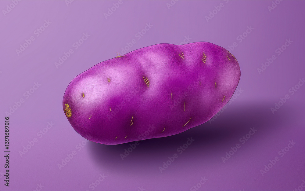 Purple sweet potato on purple background Purple sweet potato on purple background