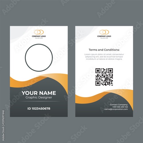  Corporate id card template editable
