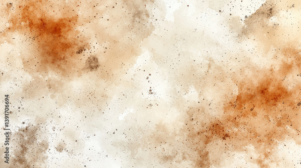 Abstract watercolor background with earthy tones and textured splashes Abstract watercolor background with earthy tones and textured splashes