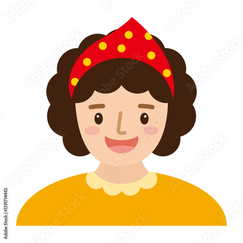 두건을 쓴 엄마