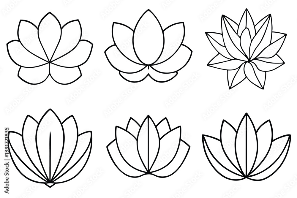 Lotus Leaf Line Art Intricate Drawing for Botanical Artwork Lotus Leaf Line Art Intricate Drawing for Botanical Artwork