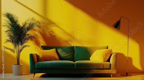 Minimalist indoors living room interior design