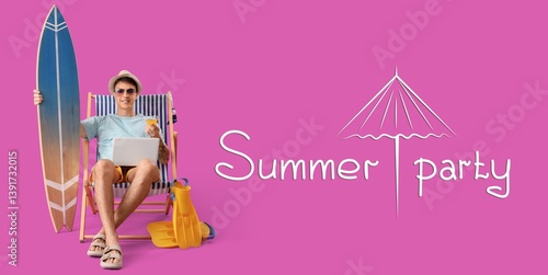 Banner for Summer Party wit...