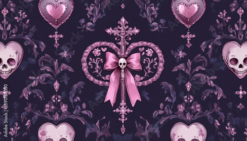 Victorian Goth Aesthetic: A Harmonious Blend of Morbidity and Grace in Deep Purples