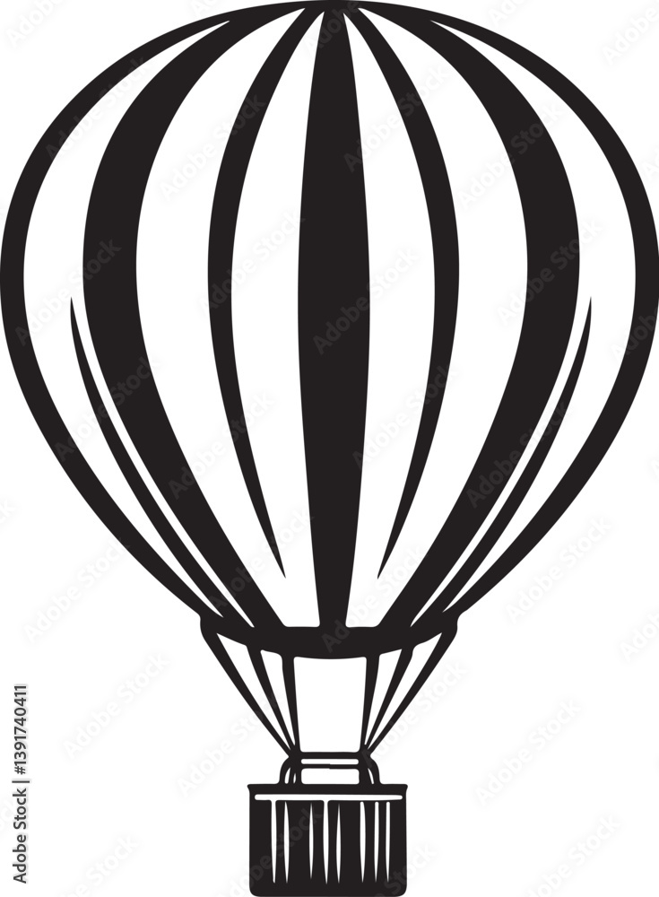 Fototapeta premium Hot Air Balloon Silhouette Bundle 