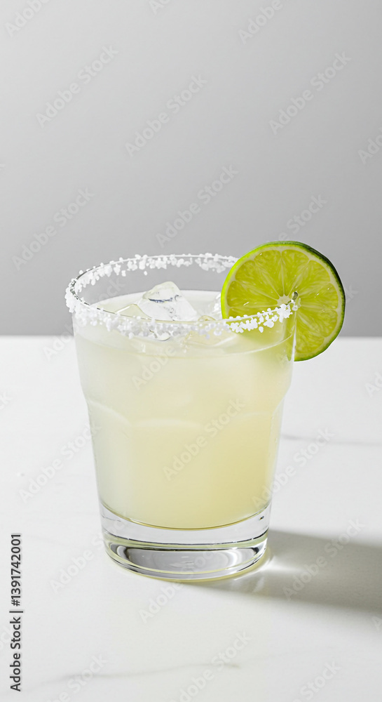 Glass of fresh lemonade Glass of fresh lemonade