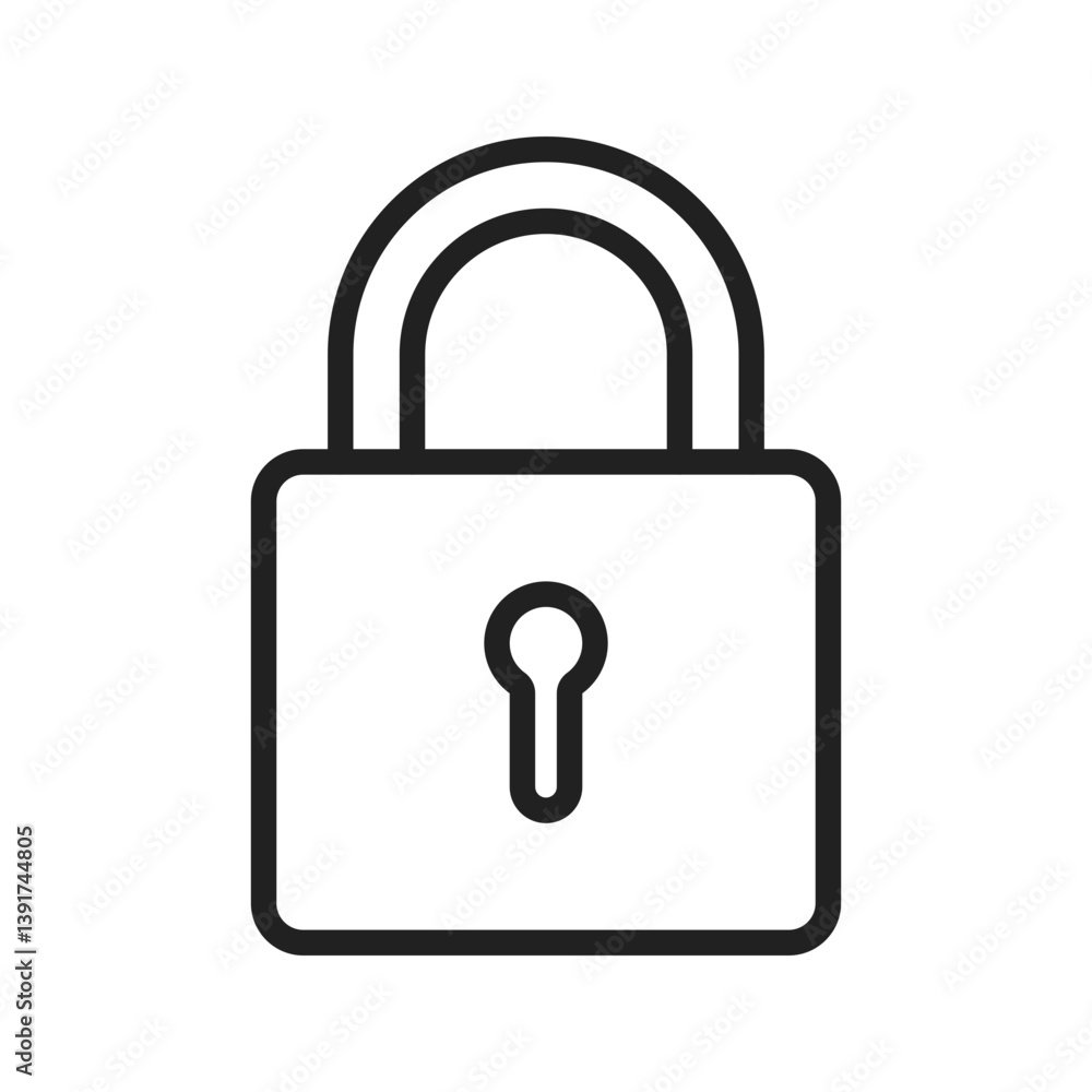 Lock II icon vector image. Suitable for mobile apps, web apps and print media. Lock II icon vector image. Suitable for mobile apps, web apps and print media.