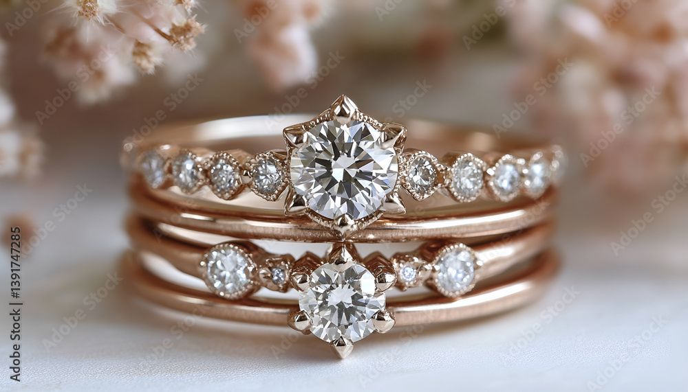 grouping stack of diamond wedding engagement rings grouping stack of diamond wedding engagement rings