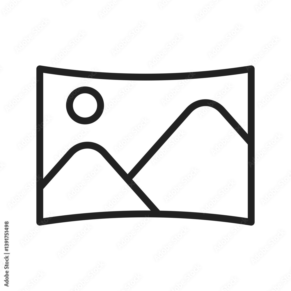 Panorama icon vector image. Suitable for mobile apps, web apps and print media. Panorama icon vector image. Suitable for mobile apps, web apps and print media.