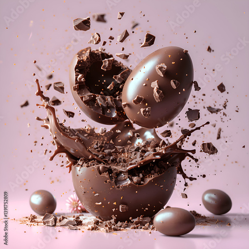 Chocolate Easter eggs 