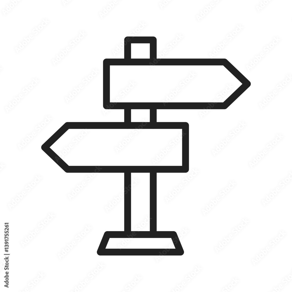 Street Signs I icon vector image. Suitable for mobile apps, web apps and print media. Street Signs I icon vector image. Suitable for mobile apps, web apps and print media.