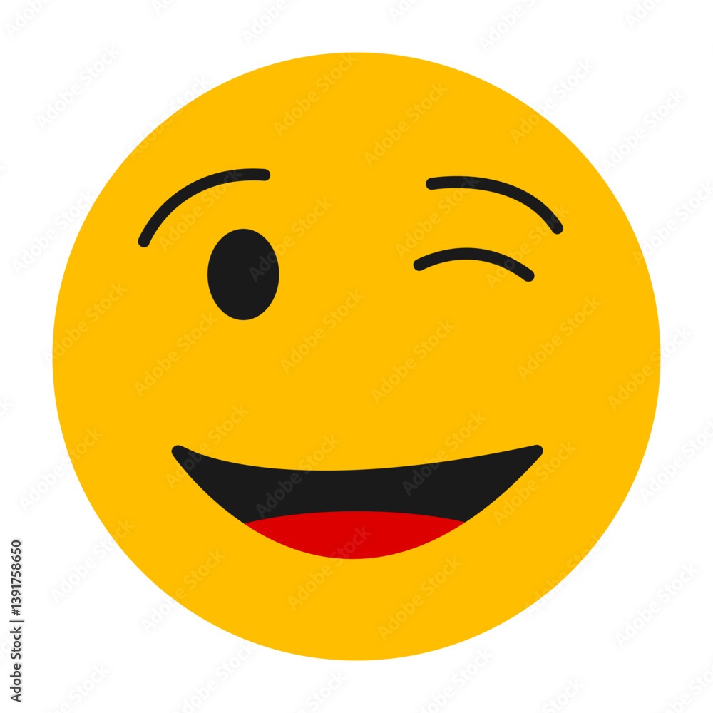 Wink Emoji Icon Wink Emoji Icon