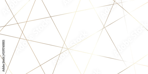 Abstract geometric random chaotic lines background. luxury modern technology concept diagonal line. geometric pattern square and triangle line shape. golden stripe paper texture, minimal vector line.