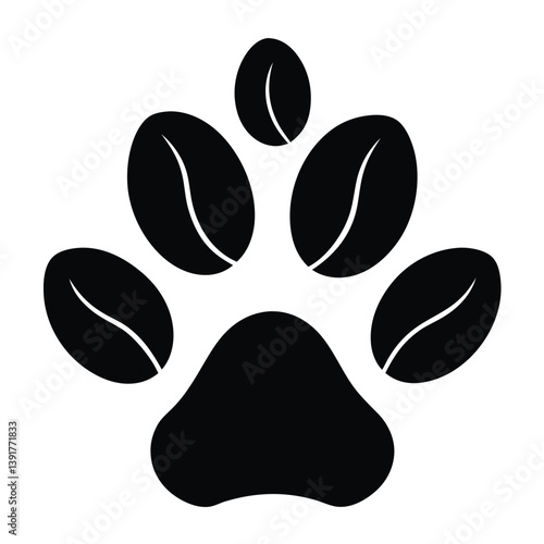 Coffee Bean Paw Print A Unique Blend of Nature and Caffeine