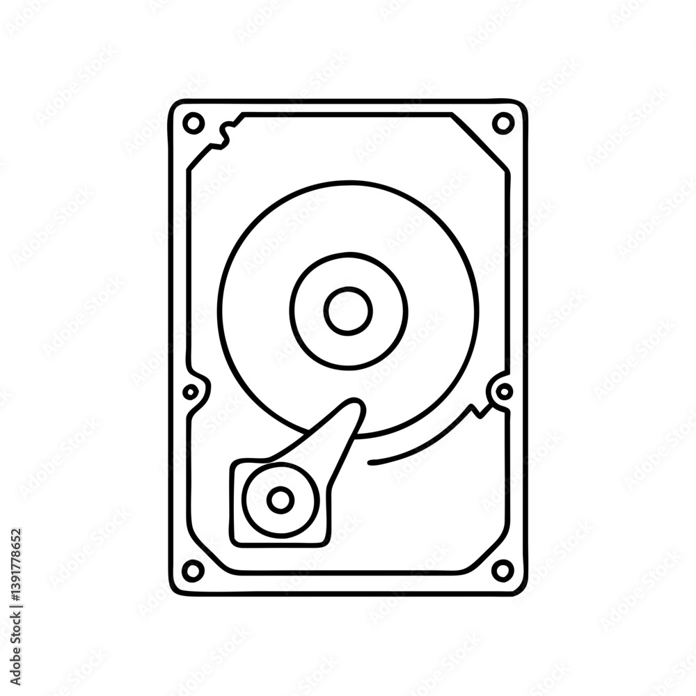 hard drive icon, hard drive vector illustration-simple illustration of hard drive, perfect for hard drive logos and icons hard drive icon, hard drive vector illustration-simple illustration of hard drive, perfect for hard drive logos and icons