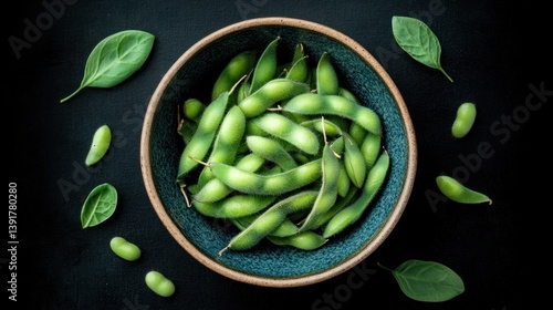 Wallpaper Mural Fresh edamame in bowl Torontodigital.ca