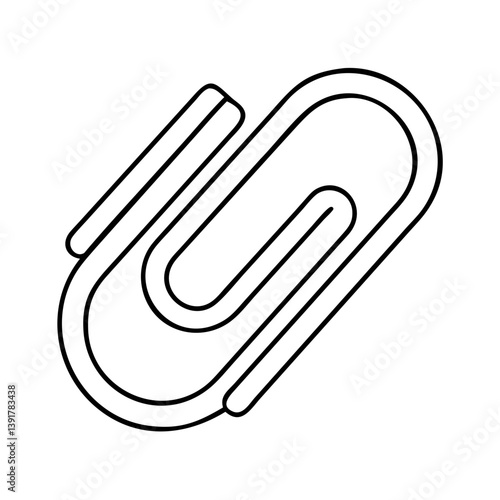 paperclip icon, paperclip vector illustration-simple illustration of paperclip, perfect for paperclip logos and icons