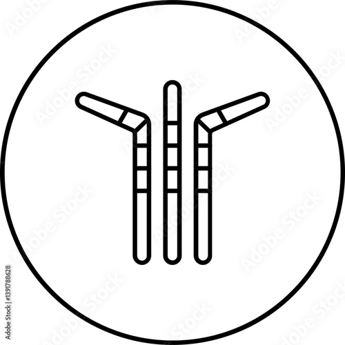Plastic Straw Icon