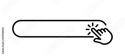 Web internet search engine click icon