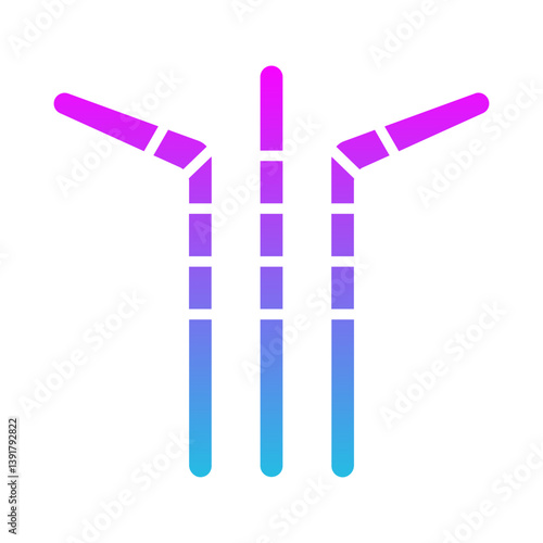 Plastic Straw Icon