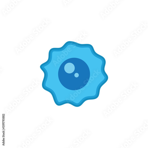 Mesenchymal stromal cell. Vector medical science illustration.