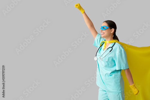 Beautiful female doctor dre...