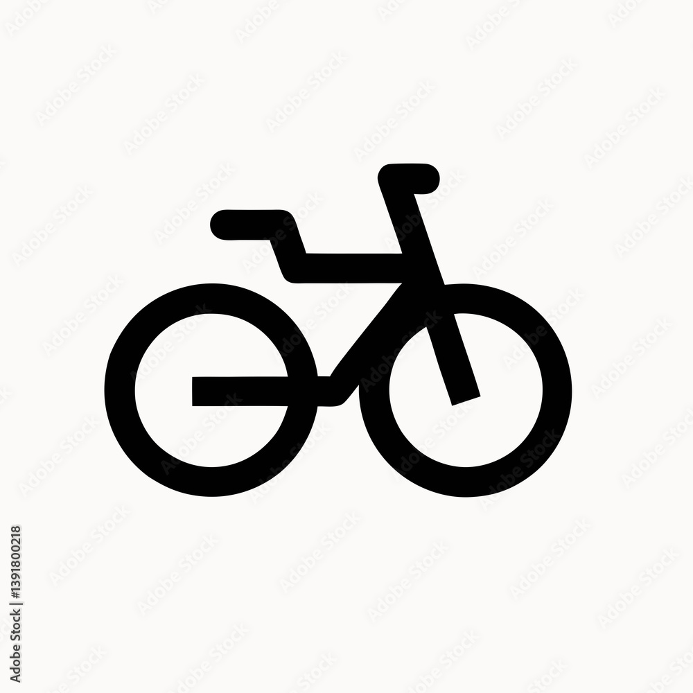 Minimalist Black Bicycle Icon Vector Illustration For Website Design And App Interfaces Minimalist Black Bicycle Icon Vector Illustration For Website Design And App Interfaces