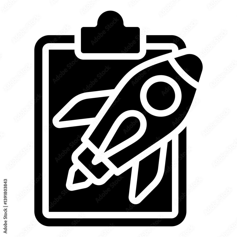 Obraz premium Performance, Hybrid Work Glyph Design Vector Concept