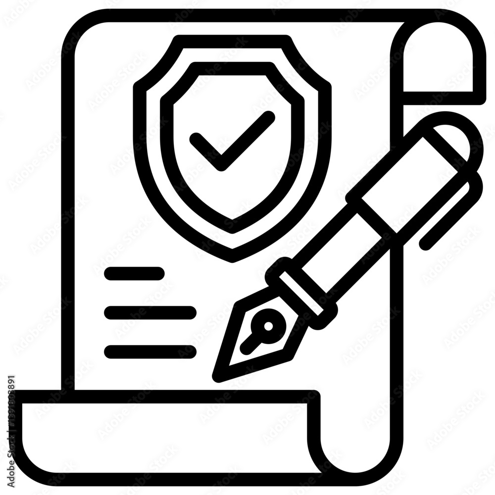 Policy And Privacy, Terms Conditions, Hybrid Work Line Design Vector Concept Policy And Privacy, Terms Conditions, Hybrid Work Line Design Vector Concept