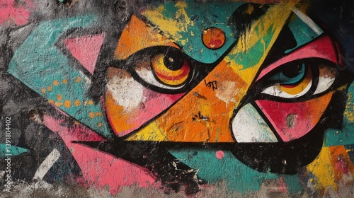 Wallpaper Mural Colorful Mural on Wall Torontodigital.ca