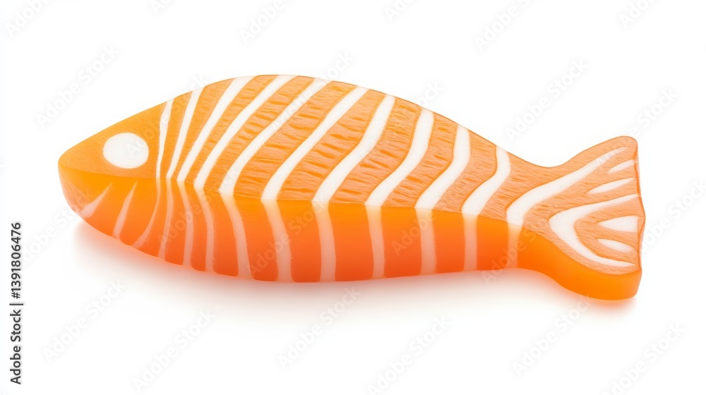 soft glow salmon cut clipart, dreamy realism, orange and white tones, isolated on white background soft glow salmon cut clipart, dreamy realism, orange and white tones, isolated on white background